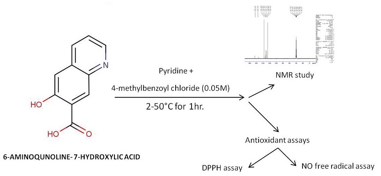 Synthesis, characterization, and in vitro activity of new prepared compunds derivatives from 6-aminqunoline-7-hydroxylic acid 