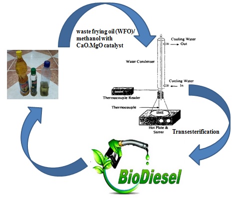 Trans-esterification of non-edible oil with a CaO-MgO heterogeneous catalyst to produce biodiesel 